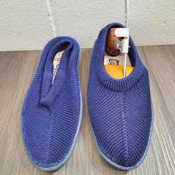 Arcopedico Womens Comfort Shoes Blue Mesh Knit Slip On Flats Size EU 39 US 6 Reg - Picture 2 of 6